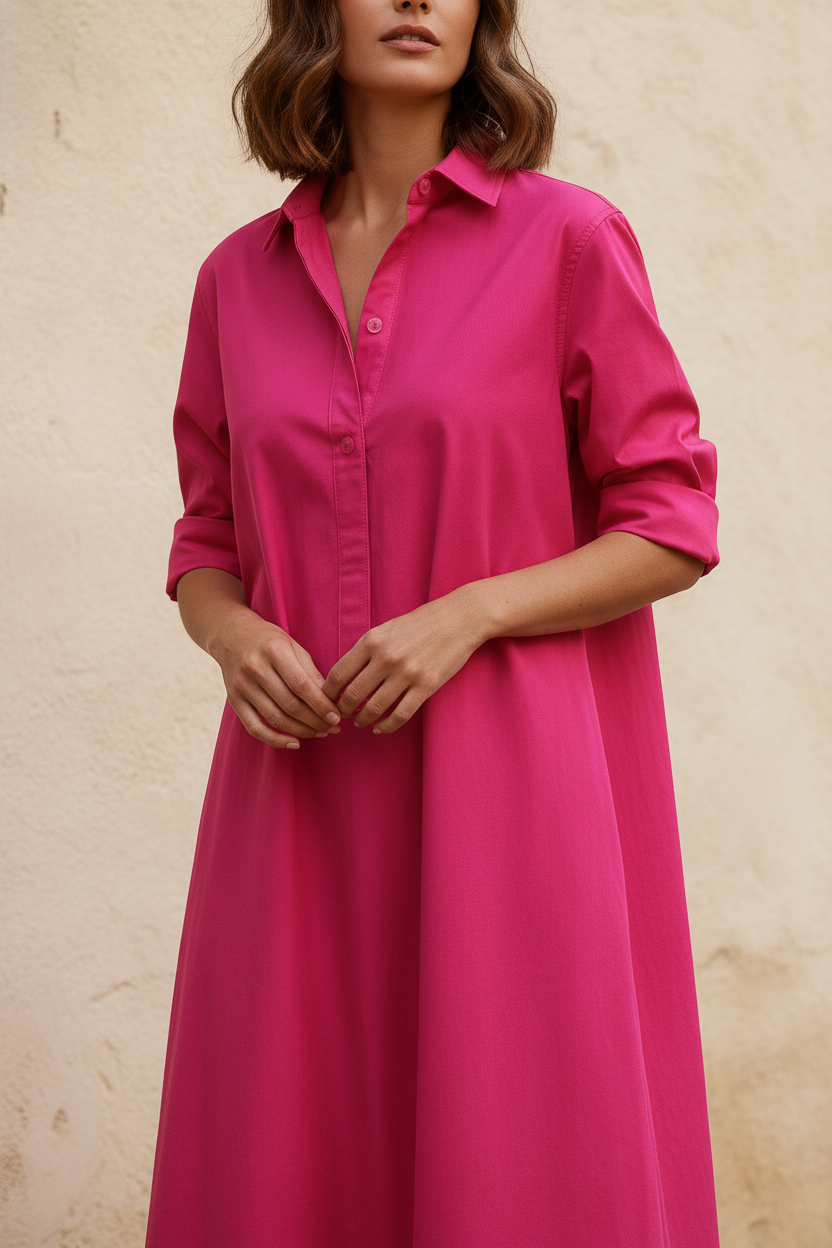 Fiorella | Vestido midi italiano - Detalle