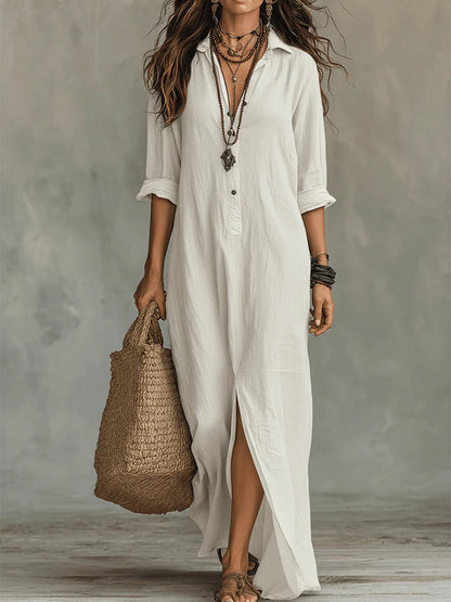 soline-vestido-maxi-negro-amplio-con-botones