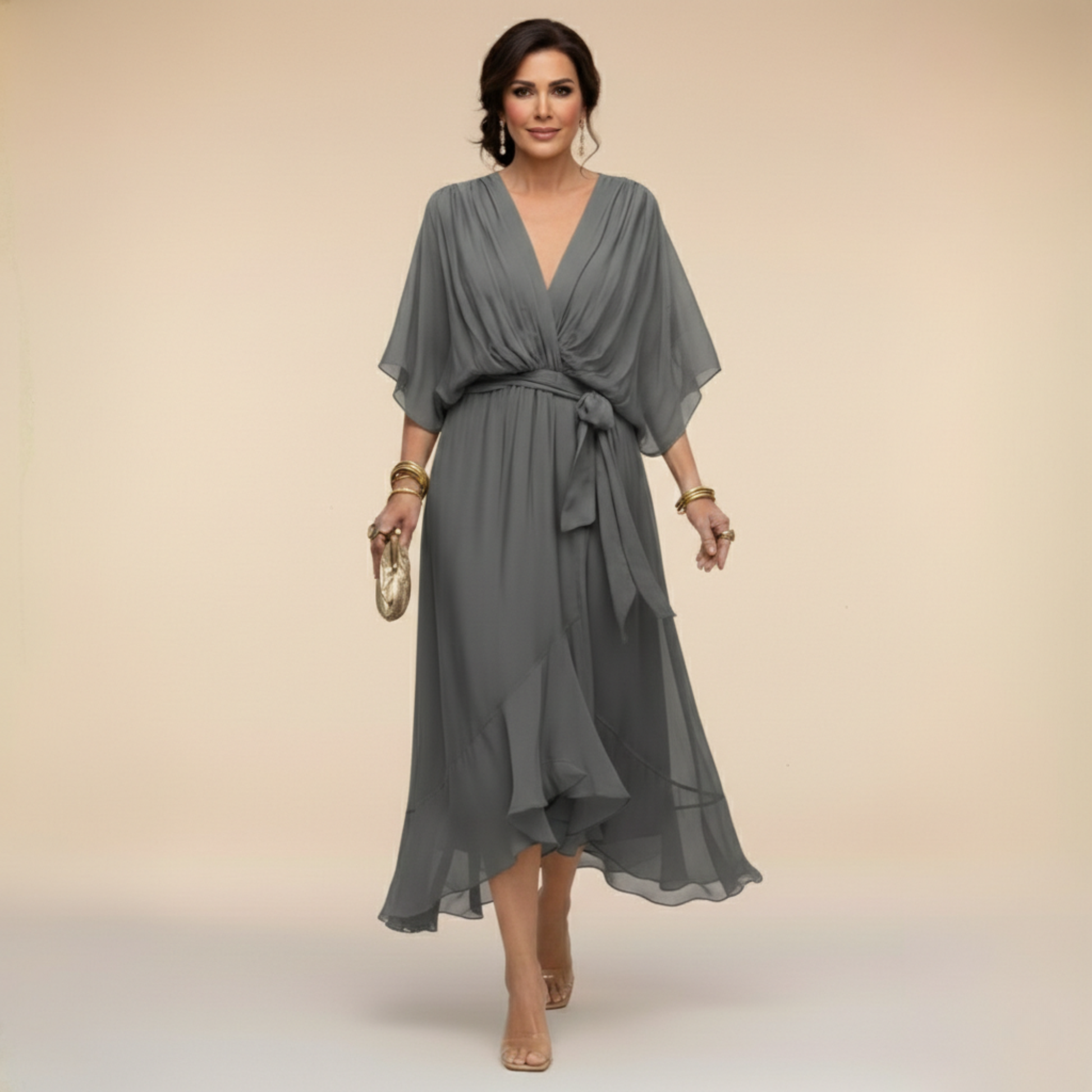 monica-vestido-de-gasa-con-escote-en-v