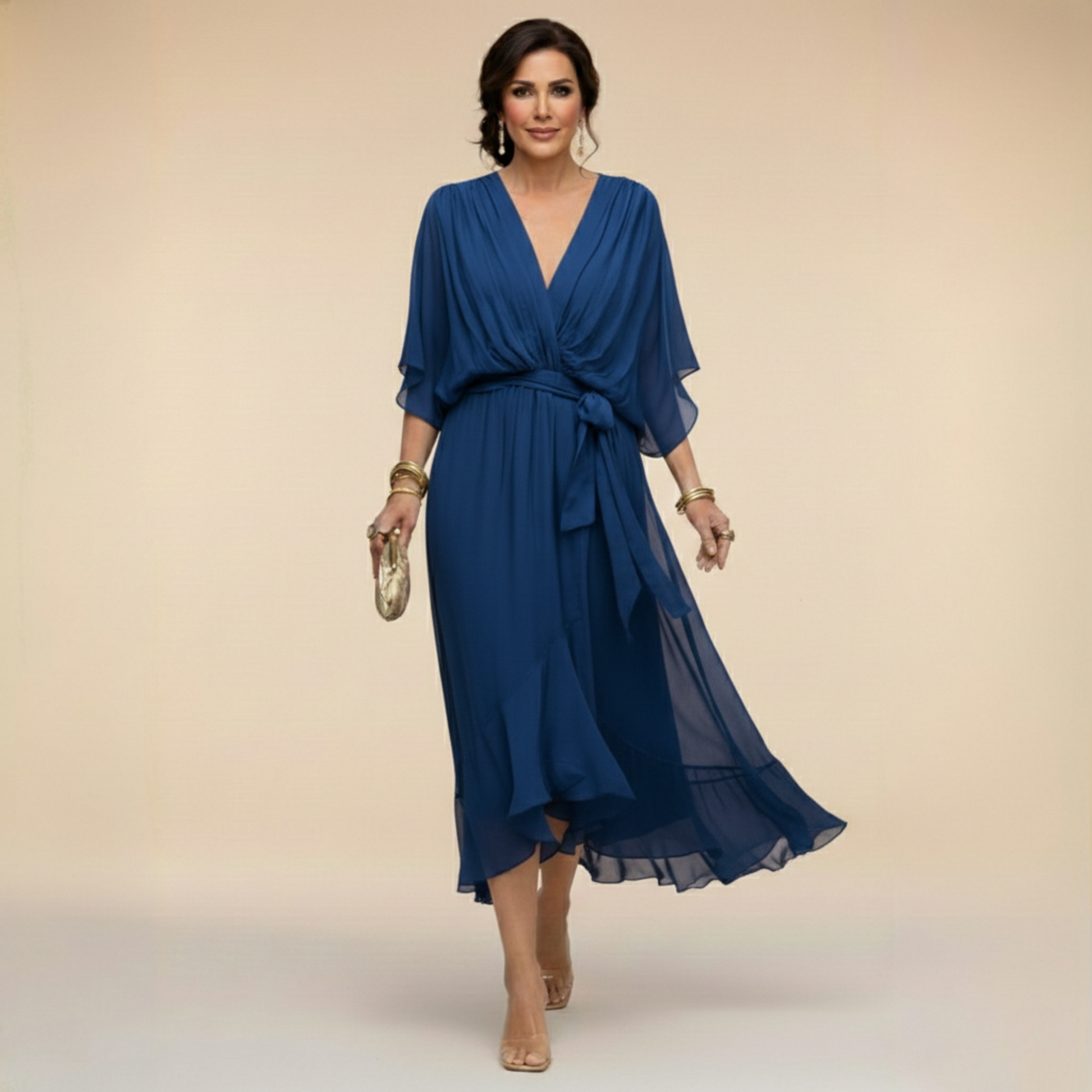 monica-vestido-de-gasa-con-escote-en-v