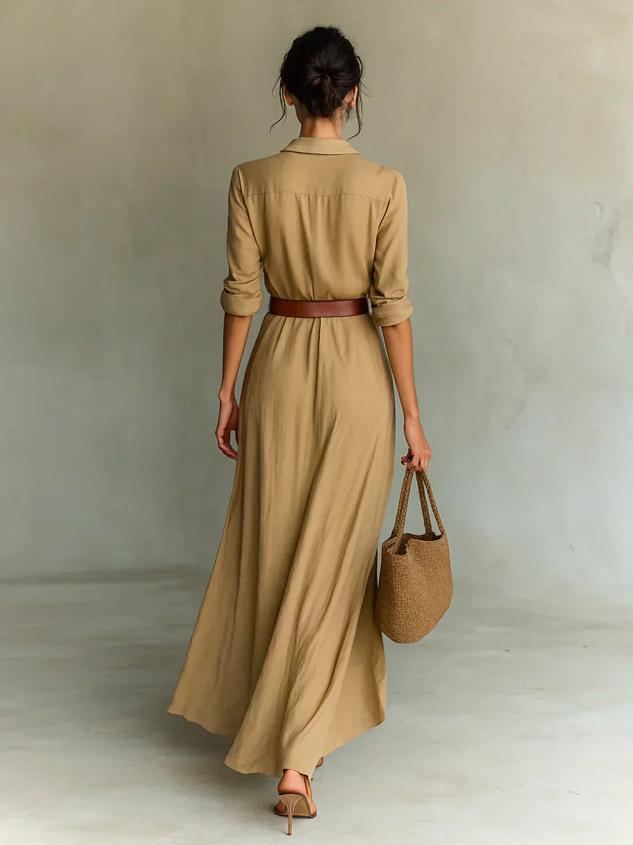 camille-vestido-maxi-con-solapas-y-cinturon