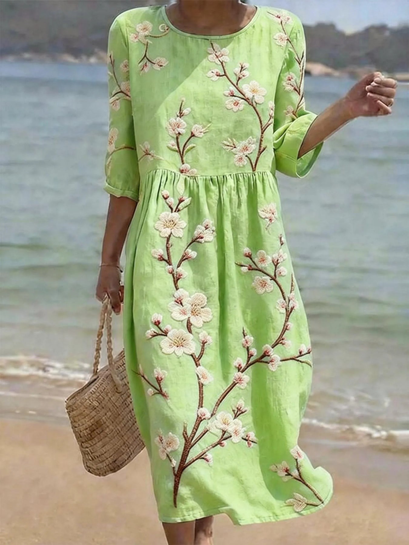 Caroline | Vestido midi italiano
