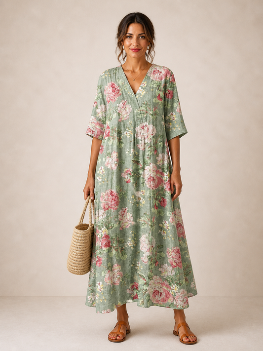 Lina | Vestido midi italiano