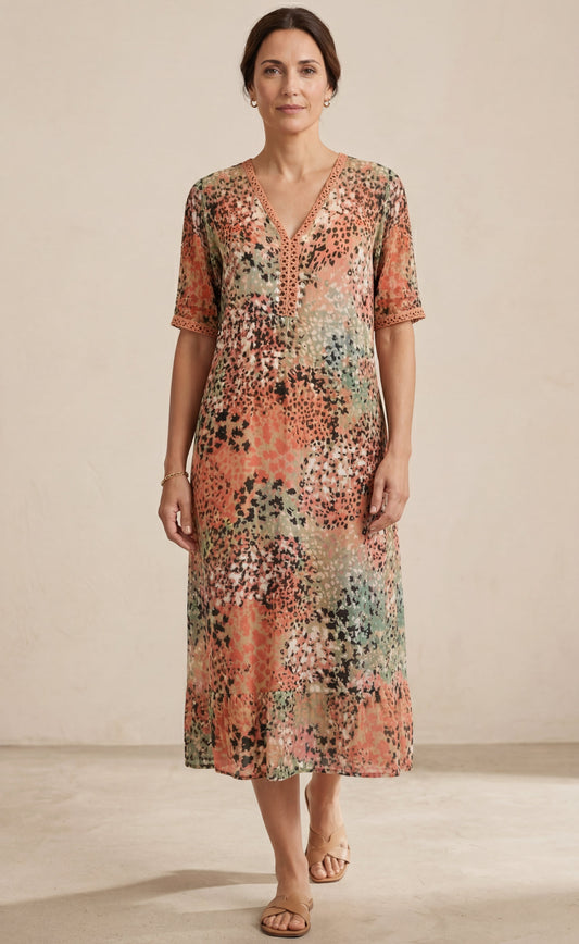 Lina | Vestido midi italiano