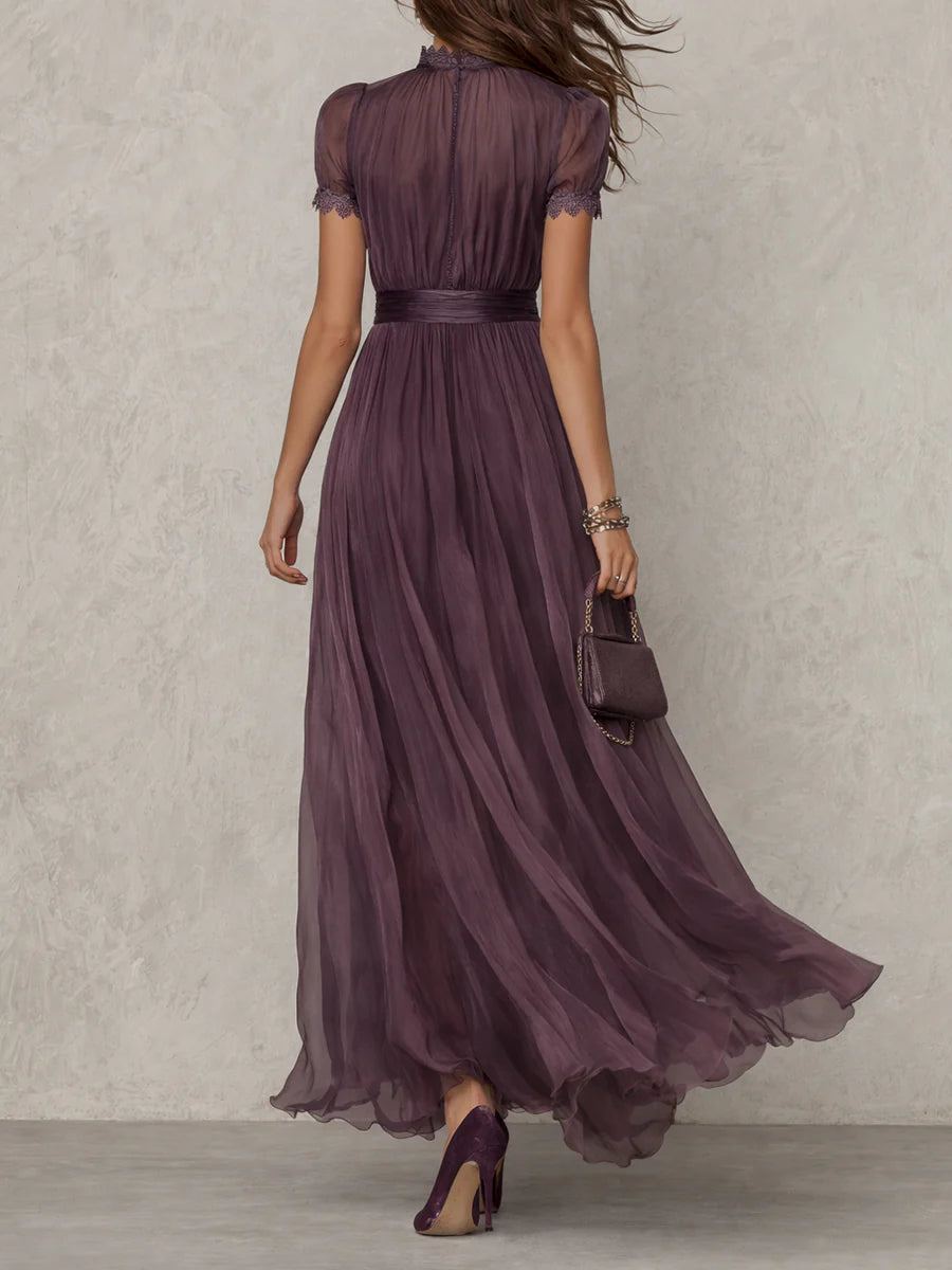 flavia-vestido-largo-elegante-violeta-cuello-gota-encaje