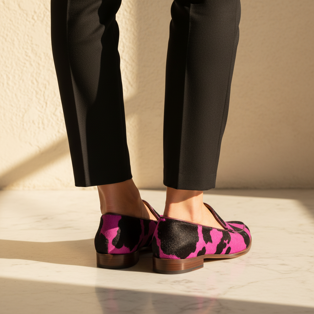 Allegra | Mocasines italianos - Vista de espalda