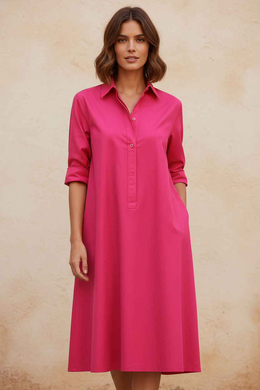 Fiorella | Vestido midi italiano - Vista frontal