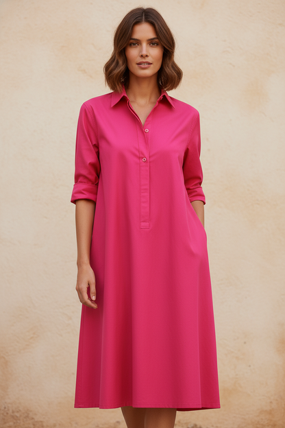 Fiorella | Vestido midi italiano - Vista frontal