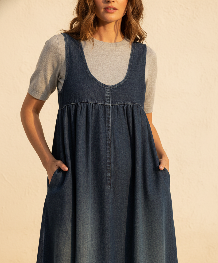 Mariella | Vestido largo italiano - Detalle