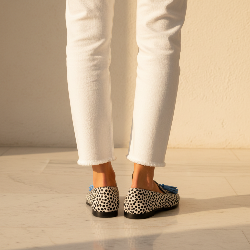 Maura | Mocasines italianos - Vista de espalda