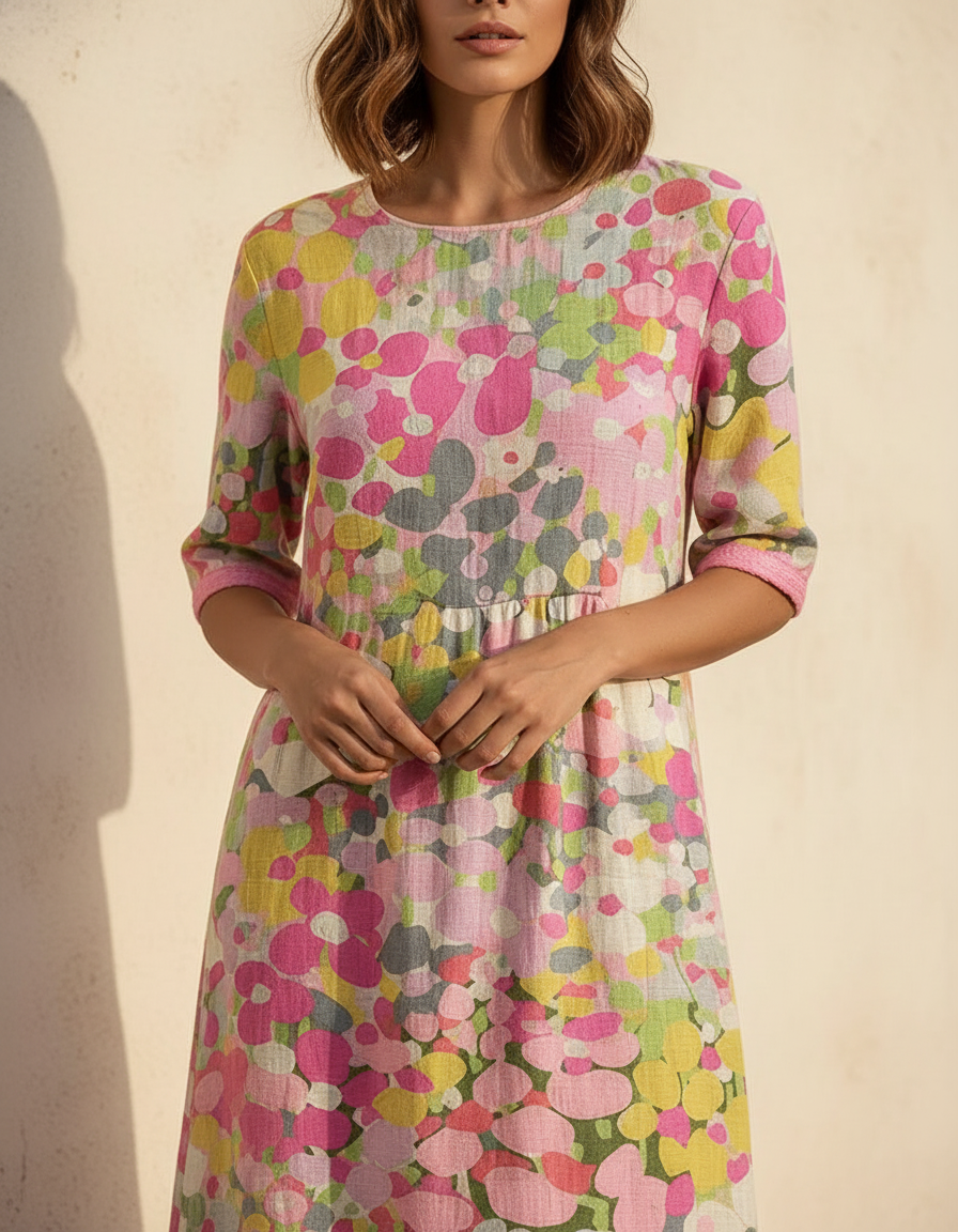 Rosalinda | Vestido midi italiano - Detalle
