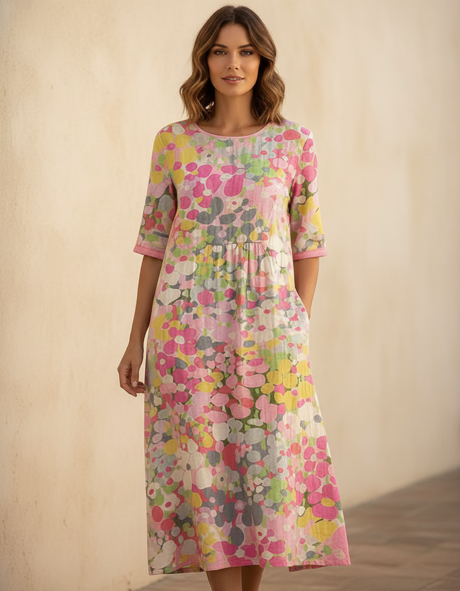Rosalinda | Vestido midi italiano - Vista frontal
