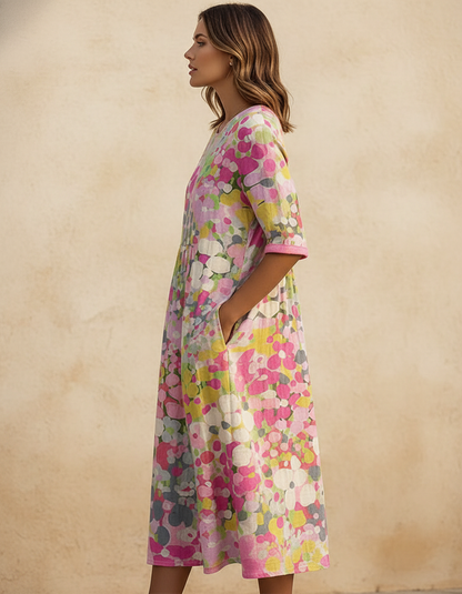 Rosalinda | Vestido midi italiano - Vista lateral