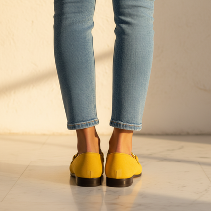 Talia | Mocasines italianos - Vista de espalda