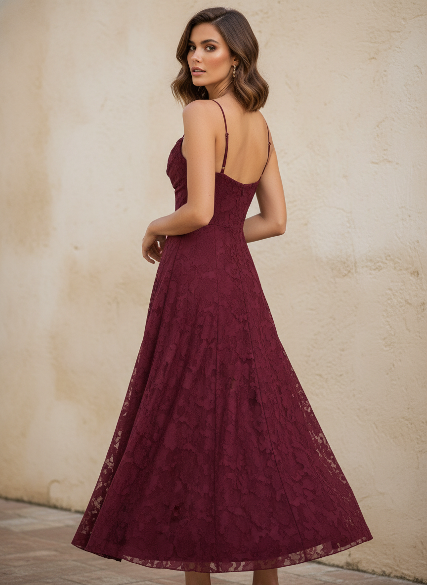 Vestido Elegamma - Vista de espalda