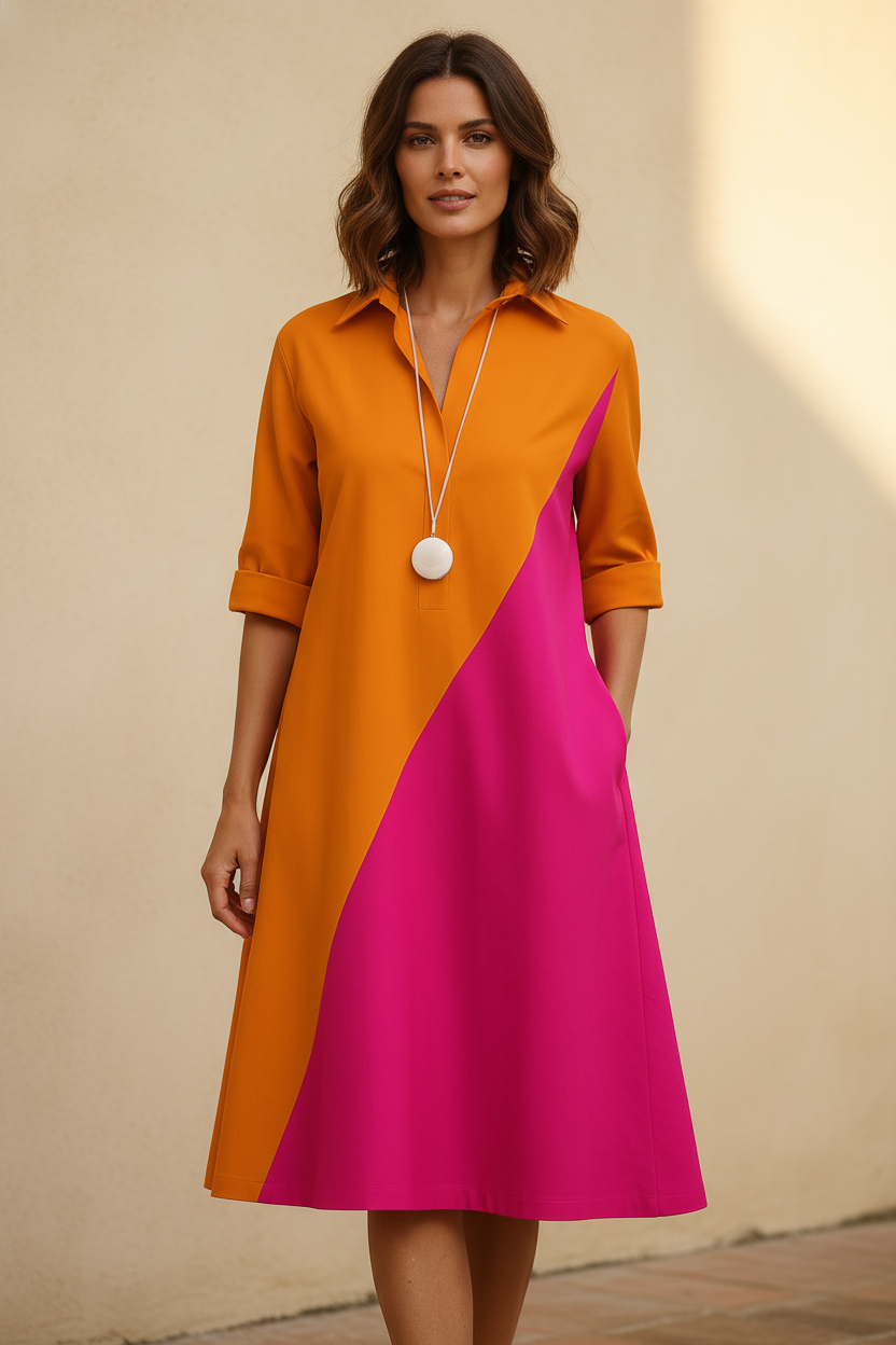 Vita | Vestido midi italiano - Vista frontal