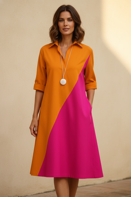 Vita | Vestido midi italiano - Vista frontal
