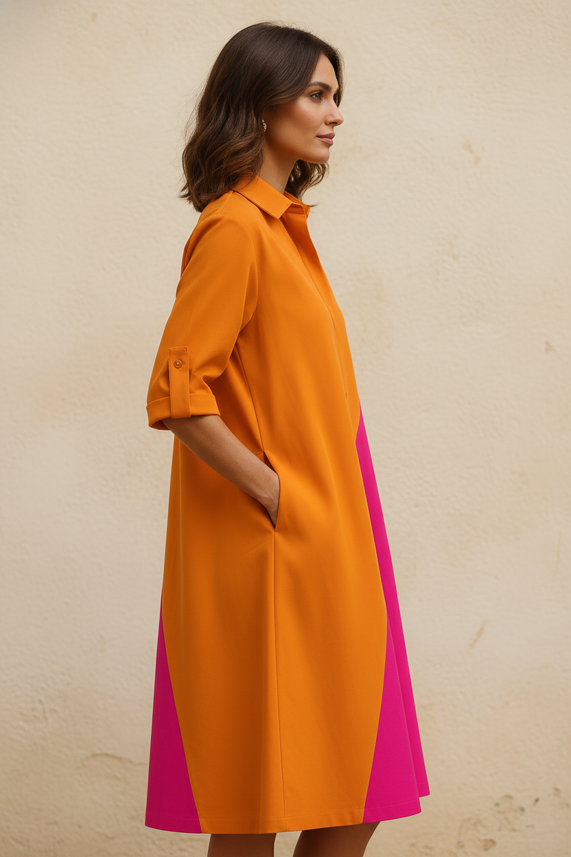 Vita | Vestido midi italiano - Vista lateral