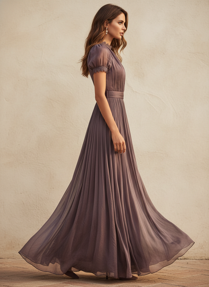 Vivian Vestido largo italiano - Vista lateral