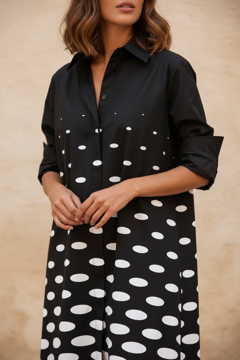 Zaira | Vestido midi italiano - Detalle